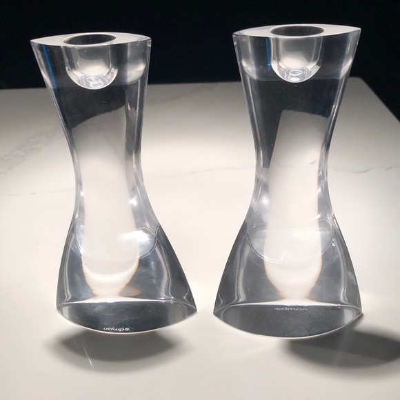 Nambe Accents Nambe Crystal 6 Candlestick Holders Poshmark